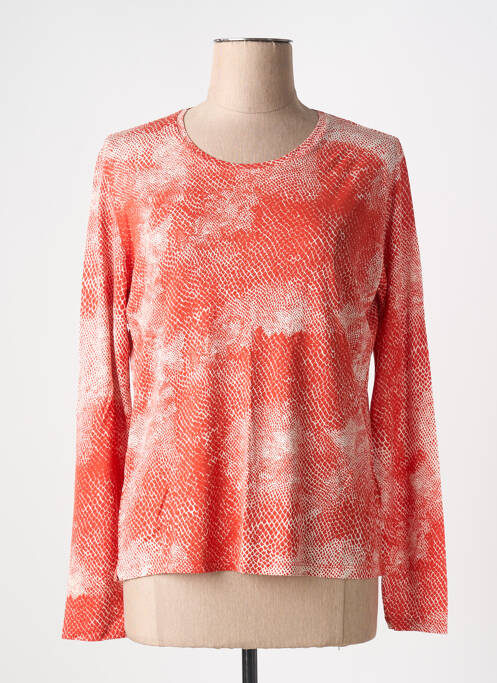 T-shirt orange MAJESTIC FILATURES pour femme