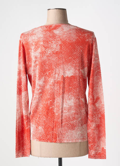 T-shirt orange MAJESTIC FILATURES pour femme