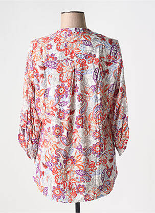 Blouse imprimé fantaisie manches 3/4 beige EMA BLUE'S femme