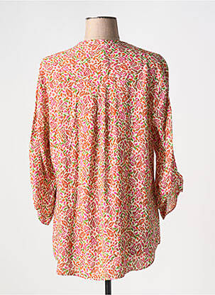 Blouse imprimé fantaisie manches 3/4 beige EMA BLUE'S femme