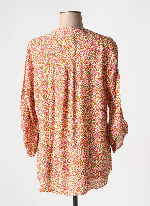 Blouse imprimé fantaisie manches 3/4 beige EMA BLUE'S femme