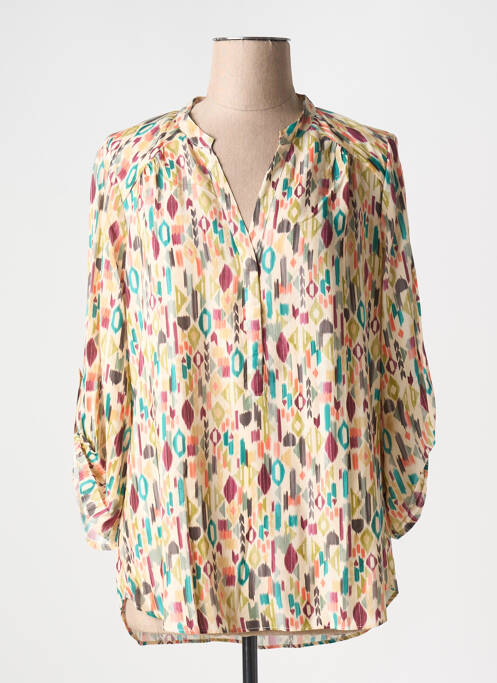 Blouse beige EMA BLUE'S pour femme