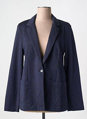 Blazer poches bleu MAJESTIC FILATURES femme