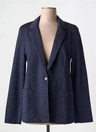 Blazer poches bleu MAJESTIC FILATURES femme