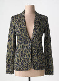 Blazer coupe cintrée vert MAJESTIC FILATURES femme