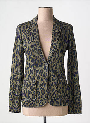 Blazer coupe cintrée vert MAJESTIC FILATURES femme