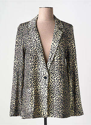 Blazer manches longues noir MAJESTIC FILATURES femme