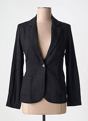 Blazer poches noir MAJESTIC FILATURES femme