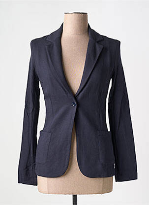 Blazer poches bleu MAJESTIC FILATURES femme