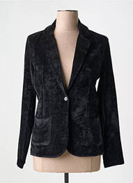 Blazer coupe cintrée noir MAJESTIC FILATURES femme
