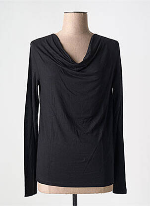 T-shirt manches longues manches longues noir MAJESTIC FILATURES femme