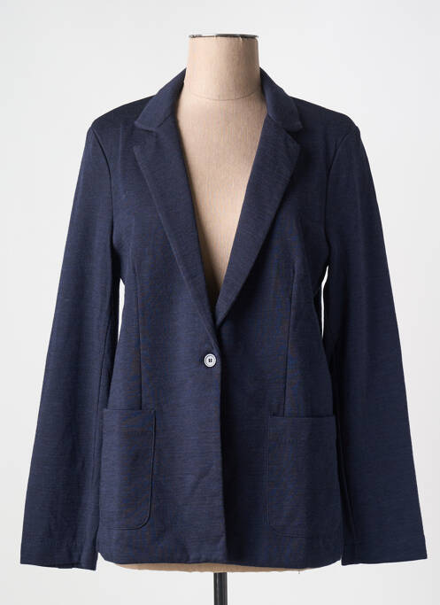 Blazer bleu MAJESTIC FILATURES pour femme