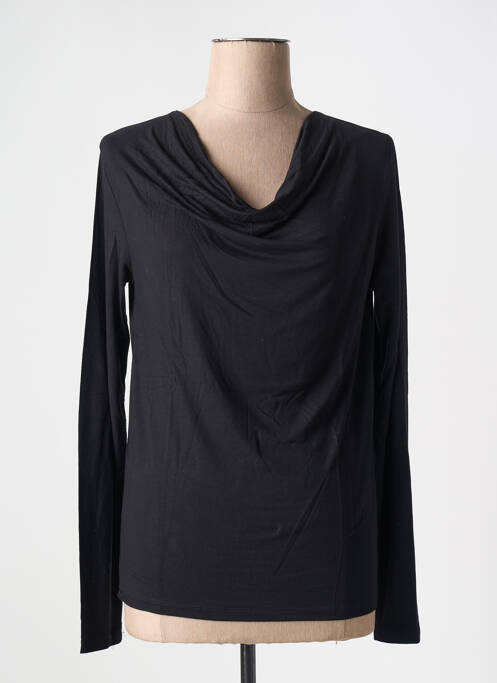 T-shirt noir MAJESTIC FILATURES pour femme