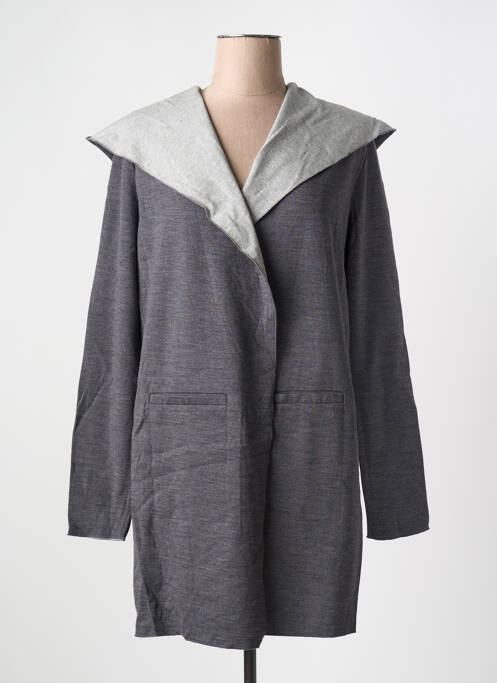 Veste casual gris MAJESTIC FILATURES pour femme