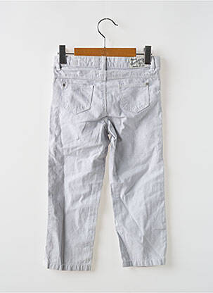 Pantalon slim tissage popeline taille ajustable gris PETIT BATEAU garcon