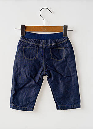 Pantalon droit poches taille élastique bleu PETIT BATEAU garcon