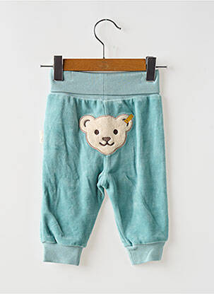Pantalon droit tissage velours taille élastique vert STEIFF garcon