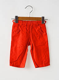 Pantalon droit poches taille ajustable rouge PETIT BATEAU fille