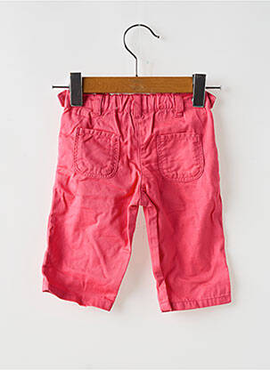 Pantalon droit coupe droite taille ajustable rose PETIT BATEAU fille