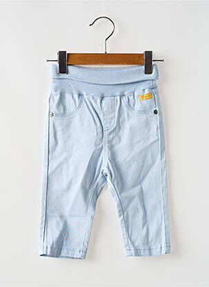 Pantalon slim tissage popeline taille élastique bleu STEIFF garcon