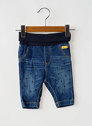 Jeans coupe slim stretch taille élastique bleu STEIFF fille