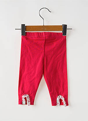 Legging stretch taille ajustable rouge BULLE DE BB fille