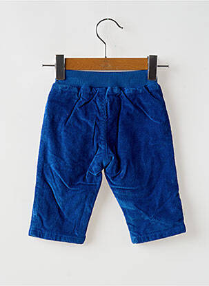 Pantalon droit coupe droite taille élastique bleu PETIT BATEAU garçon