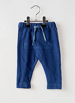 Pantalon slim fermeture liens à nouer taille élastique bleu BULLE DE BB garcon