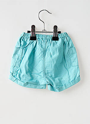 Short taille haute taille élastique bleu PETIT BATEAU fille