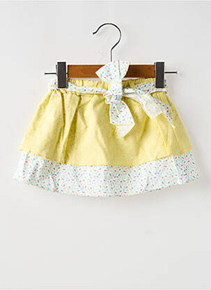 Jupe courte imprimé fantaisie jaune BULLE DE BB fille