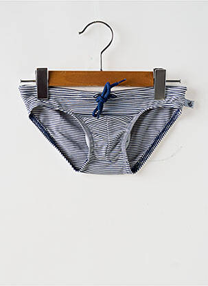 Slip de bain imprimé rayures bleu PETIT BATEAU garçon
