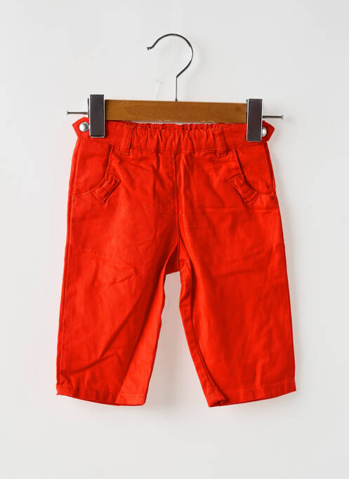 Pantalon droit rouge PETIT BATEAU pour fille