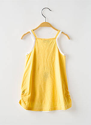 Robe mi-longue fines bretelles fines bretelles jaune BULLE DE BB fille