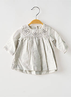 Blouse manches longues manches longues gris PETIT BATEAU fille
