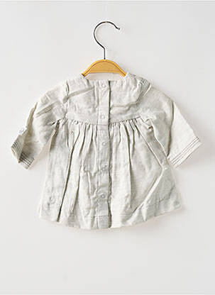 Blouse manches longues manches longues gris PETIT BATEAU fille