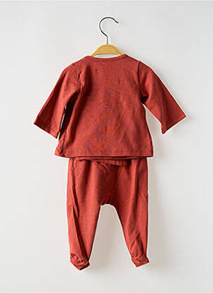 Ensemble pantalon manches longues marron BB AND CO fille