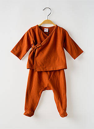 Ensemble pantalon manches longues orange BB AND CO fille