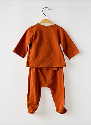 Ensemble pantalon manches longues orange BB AND CO fille