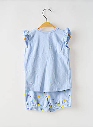 Ensemble short coupe droite bleu STEIFF fille