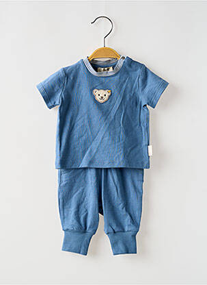 Ensemble pantalon type de haut t-shirt bleu STEIFF enfant