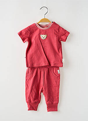 Ensemble pantalon type de haut t-shirt rouge STEIFF enfant