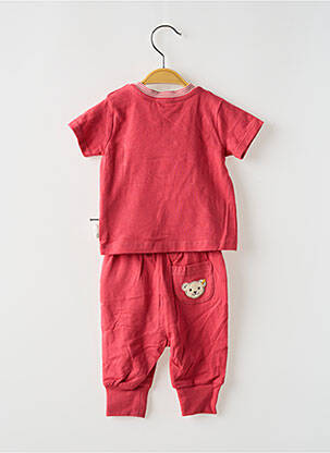 Ensemble pantalon manches courtes rouge STEIFF enfant