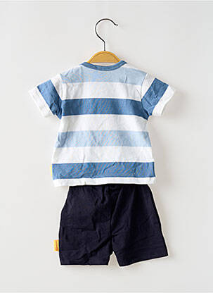 Ensemble short coupe droite bleu STEIFF garcon
