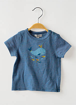 T-shirt stretch manches courtes bleu MOULIN ROTY garçon