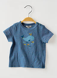T-shirt stretch manches courtes bleu MOULIN ROTY garcon