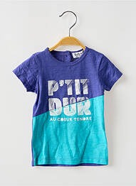 T-shirt coupe droite manches courtes bleu BULLE DE BB garcon