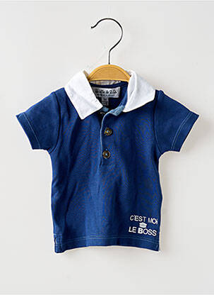 Polo coupe droite manches courtes bleu BULLE DE BB garçon