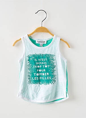 T-shirt coupe droite fines bretelles blanc BULLE DE BB garçon