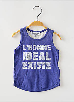 T-shirt coupe droite fines bretelles violet BULLE DE BB garçon