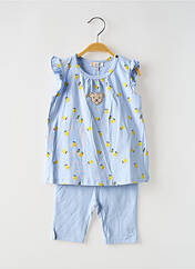 Ensemble pantalon bleu STEIFF pour fille seconde vue